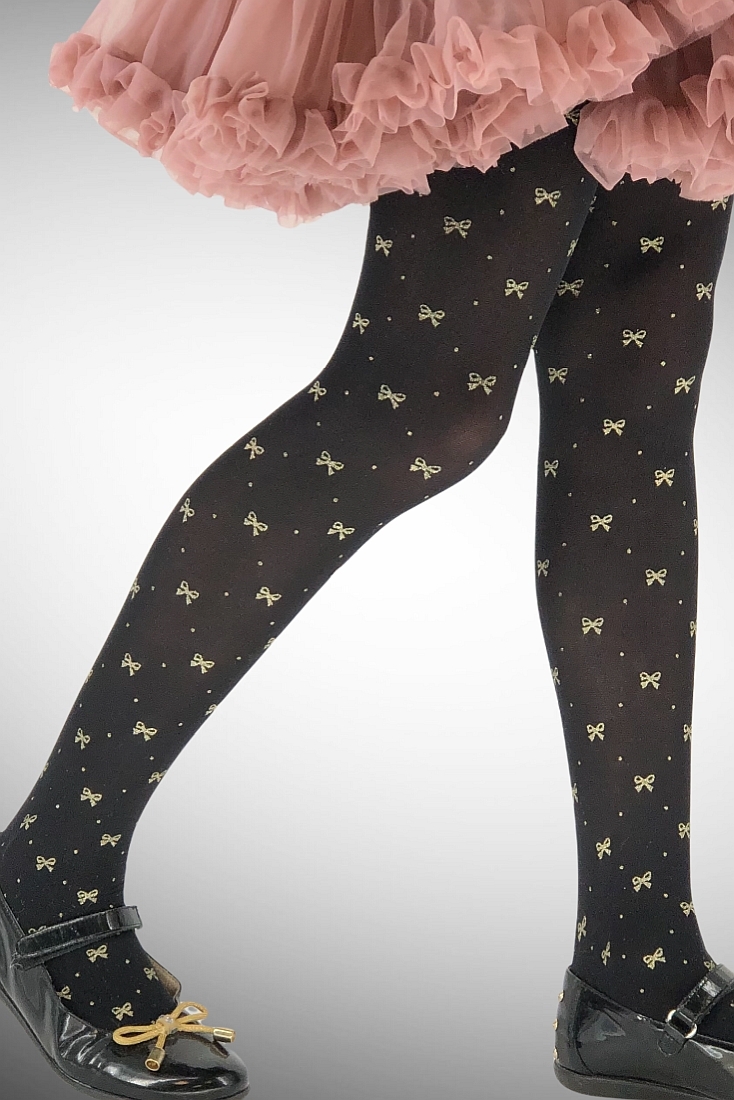 ΠΑΙΔΙΚΟ ΚΑΛΣΟΝ ΑΔΙΑΦΑΝΟ 40DEN ΜΕ ΣΧΕΔΙΟ ΣΤΑΜΠΑ ΦΙΟΓΚΟΙ ΚΑΙ ΠΟΥΑ ΑΠΟ ΑΣΗΜΟΧΡΥΣΟ GLITTER