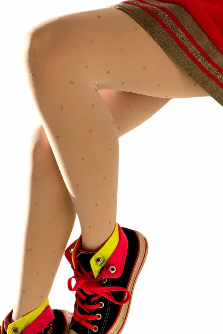 ΠΑΙΔΙΚΟ ΚΑΛΣΟΝ ΑΔΙΑΦΑΝΟ 40DEN ΜΕ ΣΧΕΔΙΟ ΣΤΑΜΠΑ ΑΣΤΕΡΙΑ ΑΣΗΜΙ GLITTER