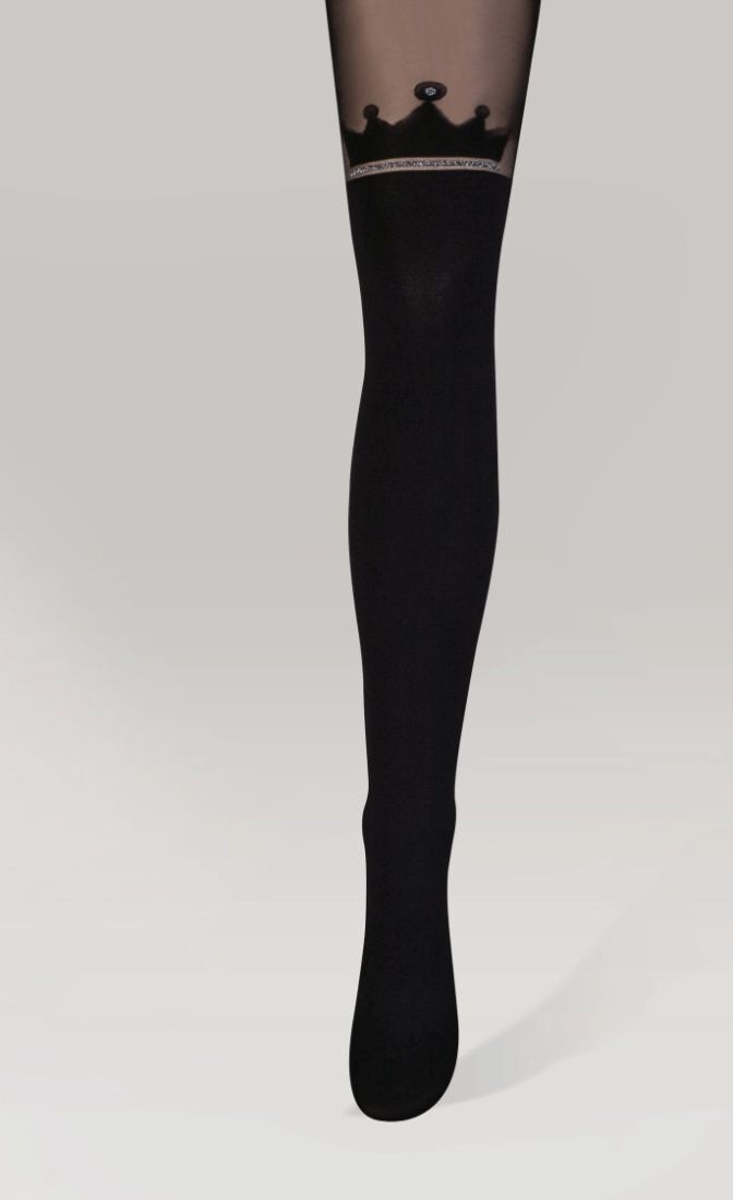 ΓΥΝΑΙΚΕΙΟ ΚΑΛΣΟΝ ΜΟΔΑΣ ΕΛΑΣΤΙΚΟ ΜΕ ΣΧΕΔΙΟ ΚΑΛΤΣΟΜΠΟΤΑ ΚΑΙ ΚΟΡΩΝΑ ΜΕ ΛΟΥΡΕΞ