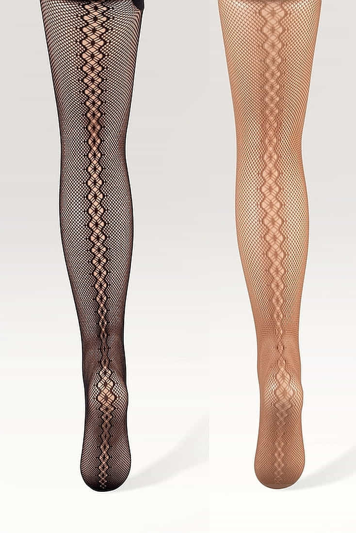 ΓΥΝΑΙΚΕΙΟ ΚΑΛΣΟΝ  ΔΙΧΤΥ ΜΕ ΣΧΕΔΙΟ ΡΑΦΗ ΚΥΜΑΤΙΣΤΗ ΡΙΓΑ ΠΙΣΩ