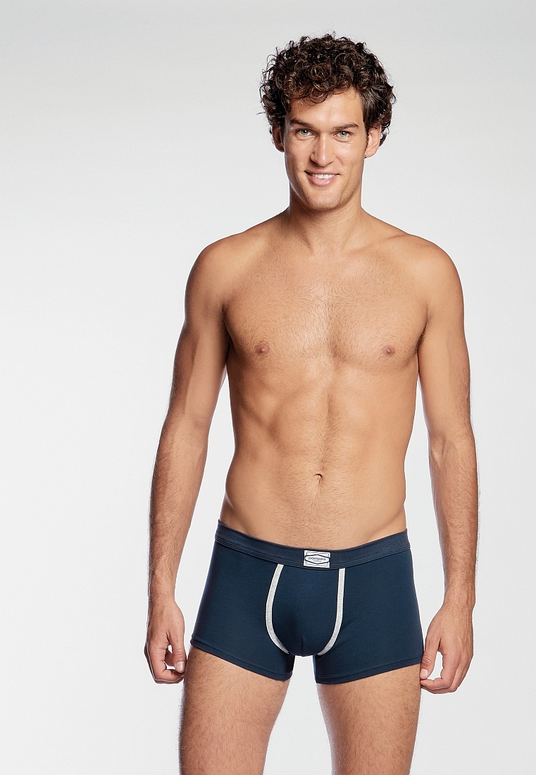 BOXER U.OSCAR X 2 - BOXER ΑΝΔΡΙΚΟ ( 2 TEMX) ΑΠΟ ΕΛΑΣΤ. ΒΑΜΒΑΚΙ ΜΕ ΕΞΩΤ. ΛΑΣΤΙΧΟ ΚΑΙ ΣΧΕΔΙΟ ΡΙΓΕ &  ΜΟΝΟΧΡΩΜΟ