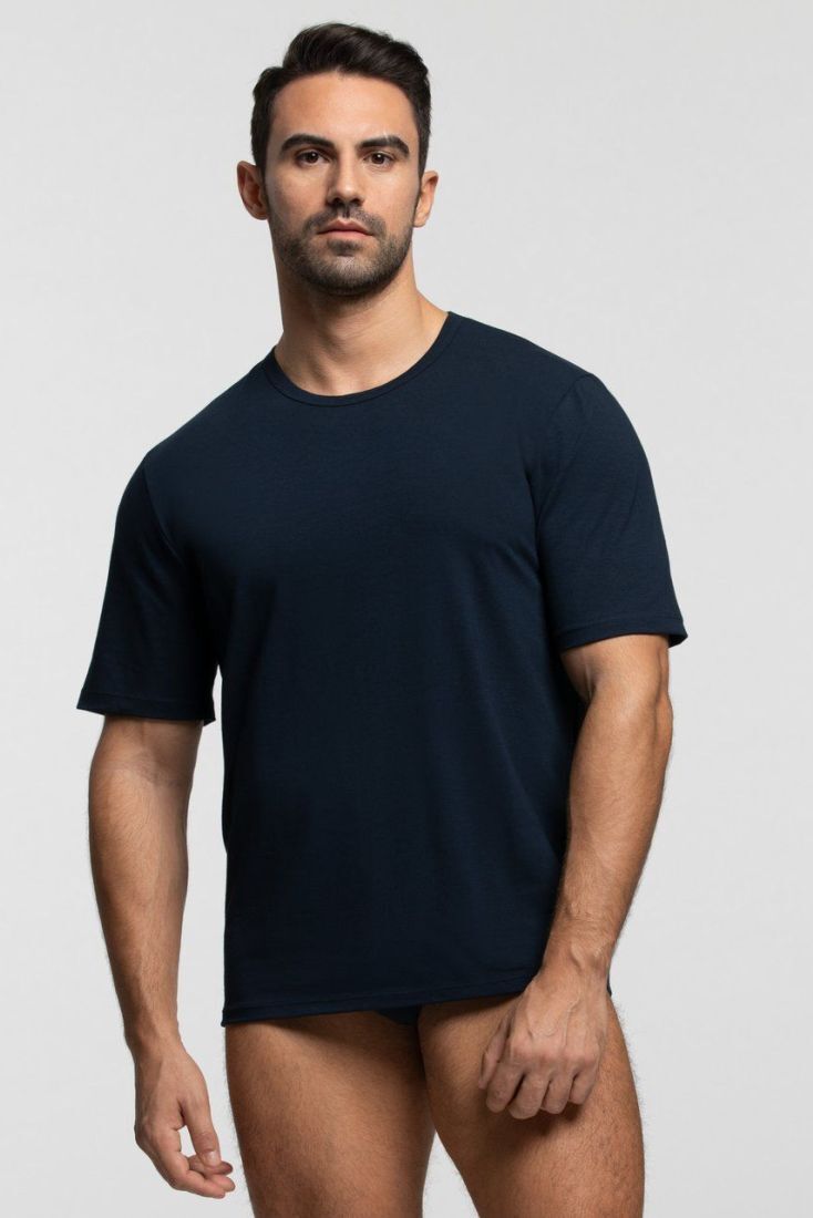 T-SHIRT.U.COT.PLANET ΑΝΔΡΙΚΗ ΦΑΝΕΛΑ ΑΠΟ JERSEY ΟΡΓΑΝΙΚΟ ΒΑΜΒΑΚΙ GOTS ΠΙΣΤΟΠΟΙΗΣΗ ΜΕ ΚΟΝΤΟ ΜΑΝΙΚΙ KAI ΣΤΡΟΓΓΥΛΟ ΚΛΕΙΣΤΟ ΛΑΙΜΟ