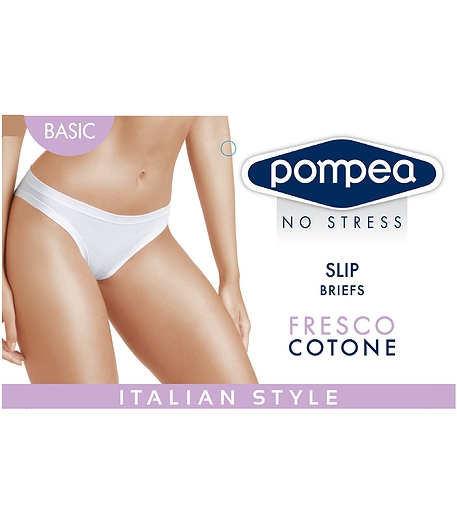 SLIP CLASSICO COTTON - ΣΛΙΠ ΓΥΝΑΙΚΕΙΟ ΑΠΟ ΕΛΑΣΤΙΚΟ ΒΑΜΒΑΚΙ TAI, ΚΛΑΣΣΙΚΟ