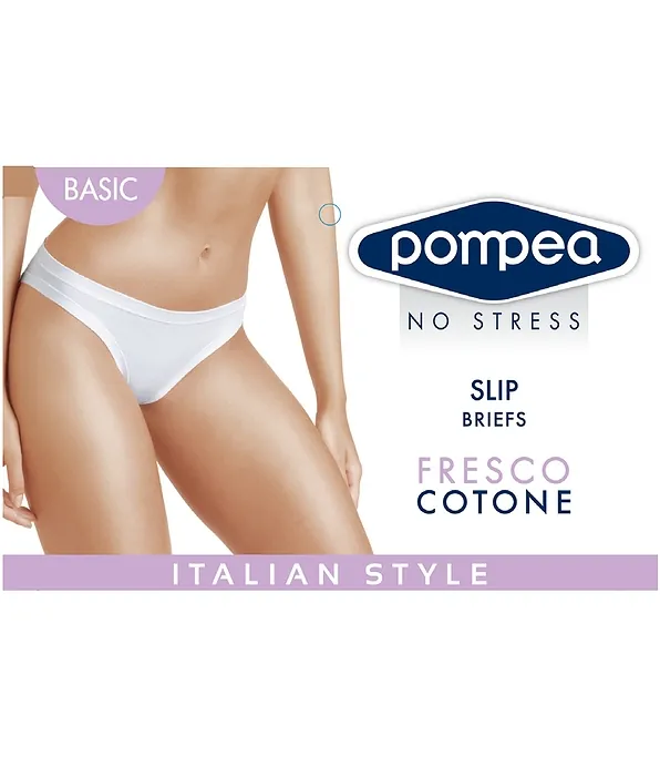 SLIP CLASSICO COTTON - ΣΛΙΠ ΓΥΝΑΙΚΕΙΟ ΑΠΟ ΕΛΑΣΤΙΚΟ ΒΑΜΒΑΚΙ TAI, ΚΛΑΣΣΙΚΟ