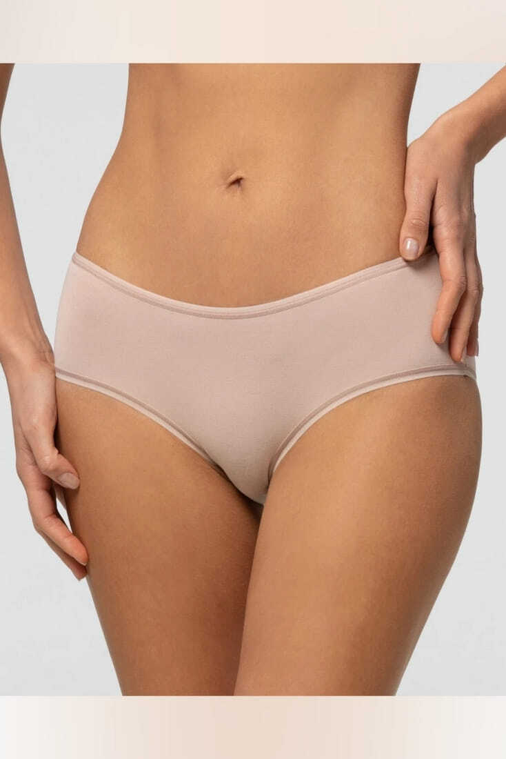 CULOTTE.COT.PLANET ΓΥΝΑΙΚΕΙΟ ΣΛΙΠ HIPSTER ΑΠΟ JERSEY ΟΡΓΑΝΙΚΟ ΒΑΜΒΑΚΙ GOTS ΠΙΣΤΟΠΟΙΗΣΗ ΦΑΡΔΥ ΣΤΟ ΠΛΑΙ ΜΕ ΕΠΙΠΕΔΑ ΤΕΛΕΙΩΜΑΤΑ ΠΟΥ ΔΕΝ ΕΡΕΘΙΖΟΥΝ ΤΗΝ ΕΠΙΔΕΡΜΙΔΑ