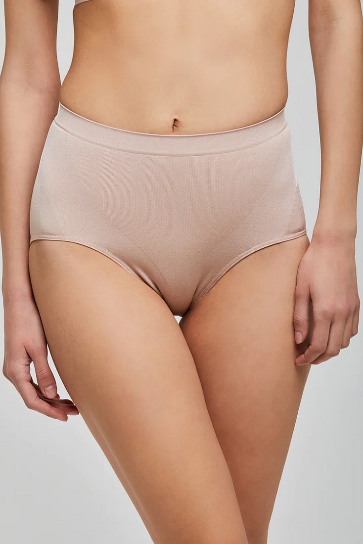 WOMAN TUMMY CONTROL MIDI SLIP OF SOFT MICROFIBRE - SLIP CONTENITIVO