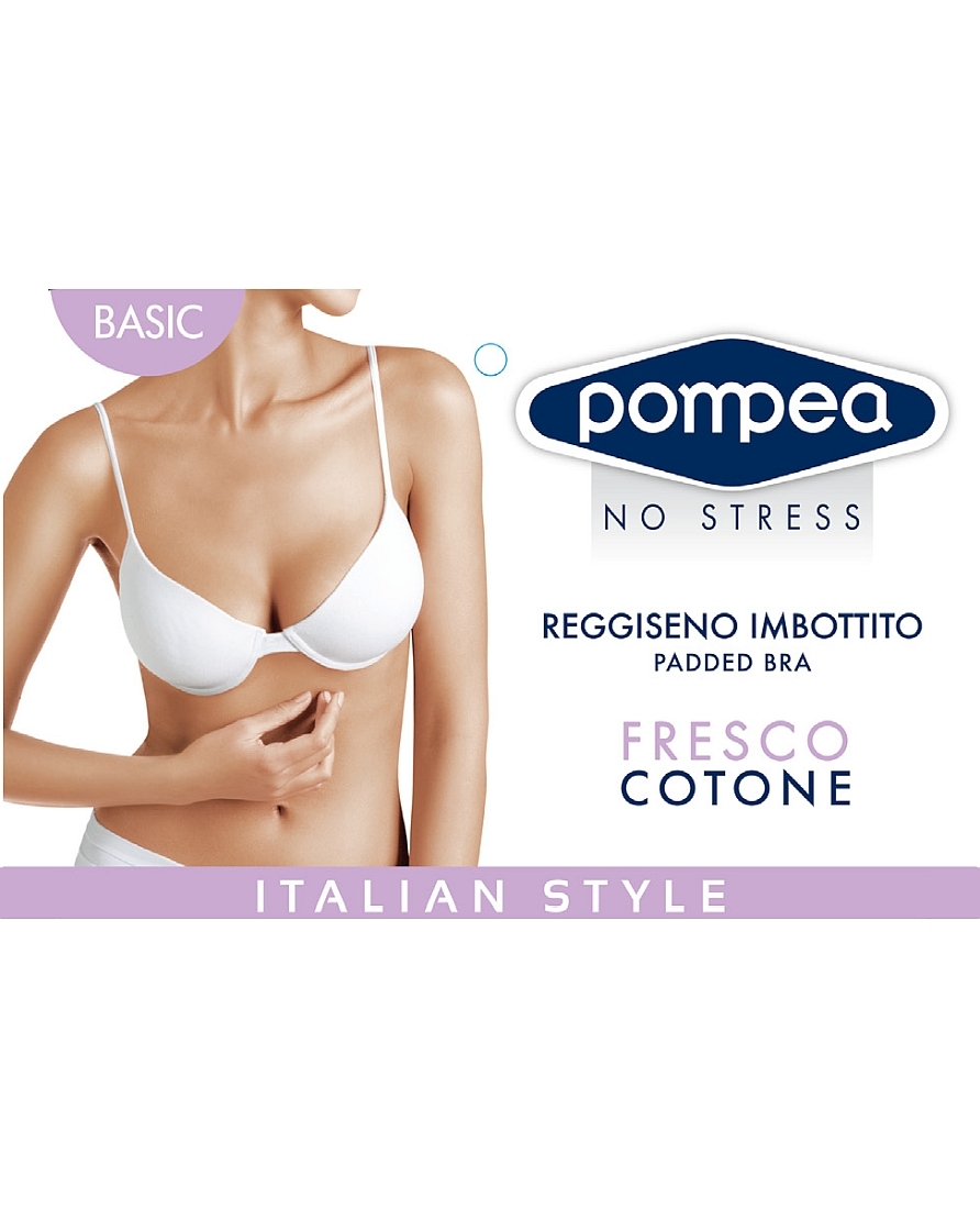 STRETCH COTTON BRA WITH PADDE CUPS