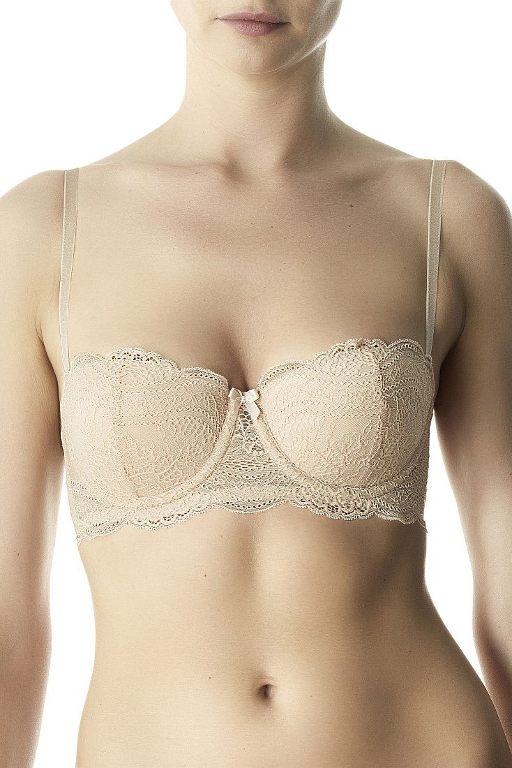 POMPEA CARIOCA- ΣΟΥΤΙΕΝ BALCONETTE CUP C, ΑΠΟ ΜΑΛΑΚΗ ΜΙΚΡΟΪΝΑ, ΜΕ ΕΝΙΣΧΥΣΗ ΓΙΑ ΑΝΟΡΘΩΣΗ ΣΤΗΘΟΥΣ ΚΑΙ ΜΠΑΝΕΛΑ