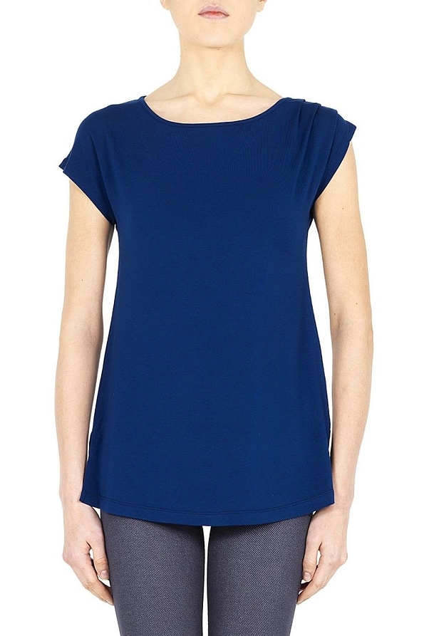 MAGLIA BADIA WOMAN LONG VISCOSE BLOUSE SHORT SLEEVES AND STRASS