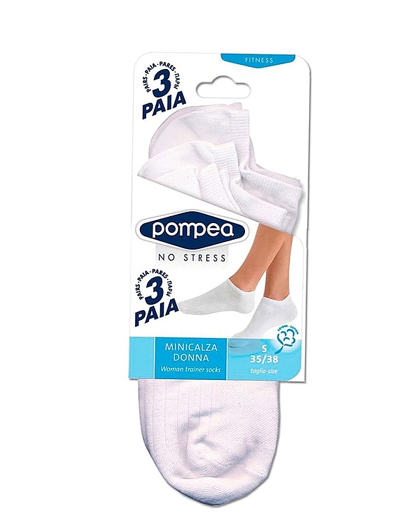 MINICALZA - SNEAKER SOCKS IN COTTON & ELASTANE ( 3 PAIRS)