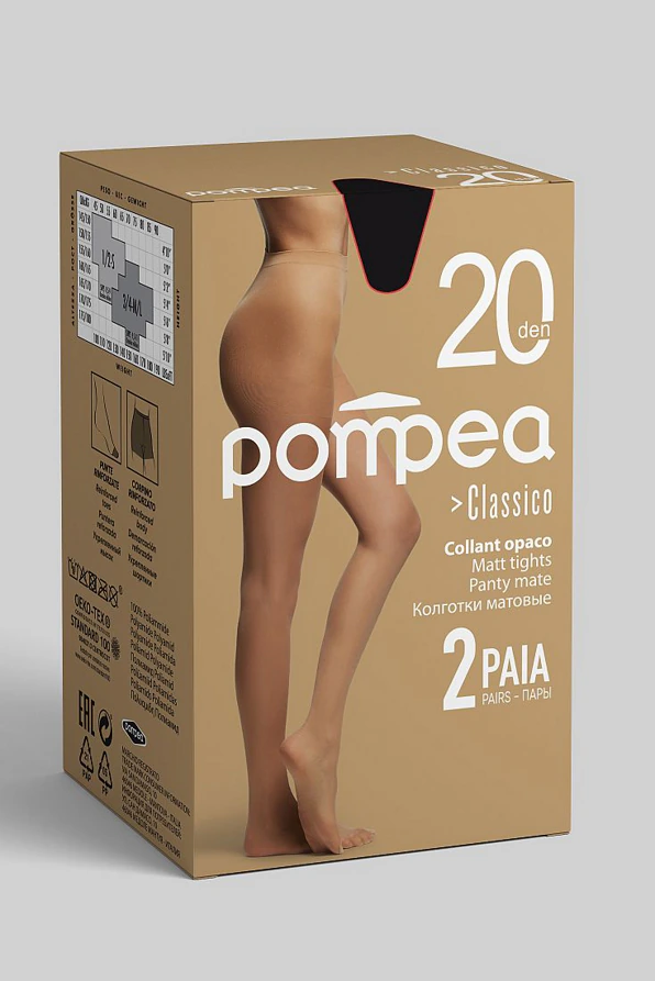 2-PACK MOUSSE ΔΙΑΦΑΝΟ ΚΑΛΣΟΝ 20DEN ΜΑΤ ΜΕ ΚΙΛΟΤΑ & ΜΥΤΗ 2 TMX-CLASSICO