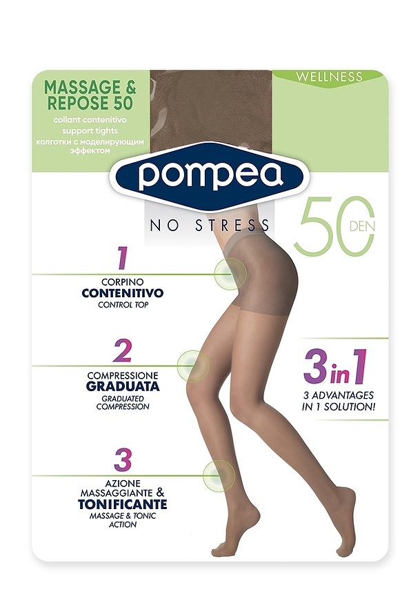 GRADUATED MEDIUM SUPPORT TIGHTS, MATT, CONTROL BODY, GUSSET