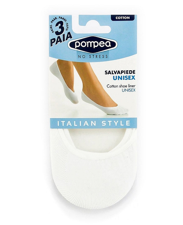 SALVAPIEDE - SHOE LINERS IN COTTON & ELASTANE (3 PAIRS)