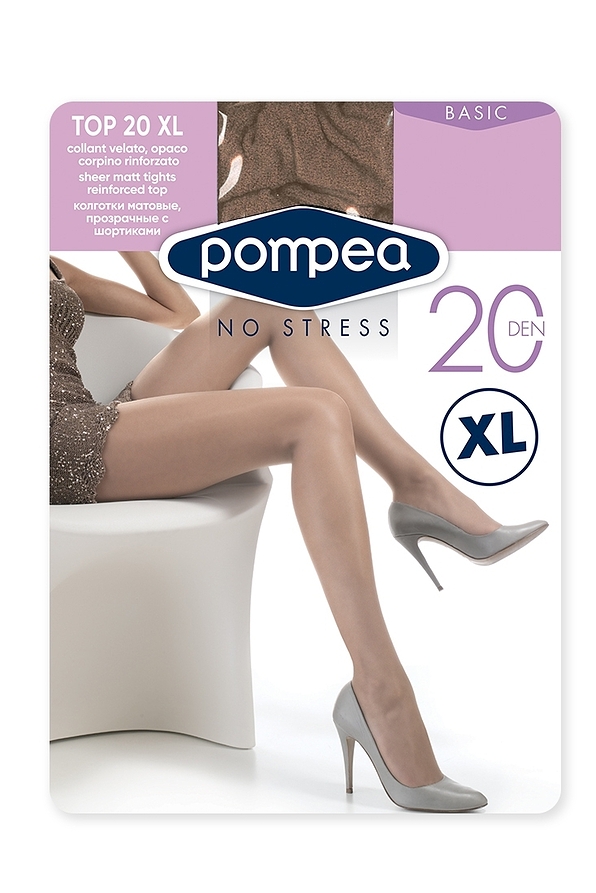 TOP 20 XL - EVERY DAY TIGHTS WITH ELASTANE, MATT
