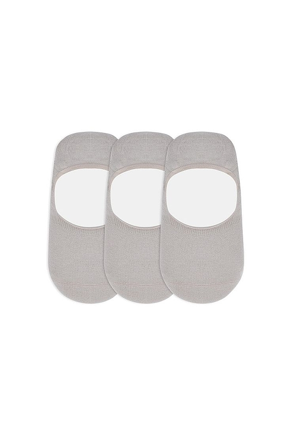 SALV.ADELFIA -COTTON SHOE LINER WITH SILICON BAND (3 PACK)