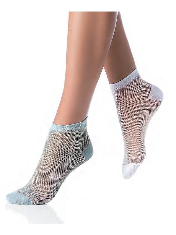 POMPEA CARLITA - OPEN WORK FASHION COTTON MINISOCKS