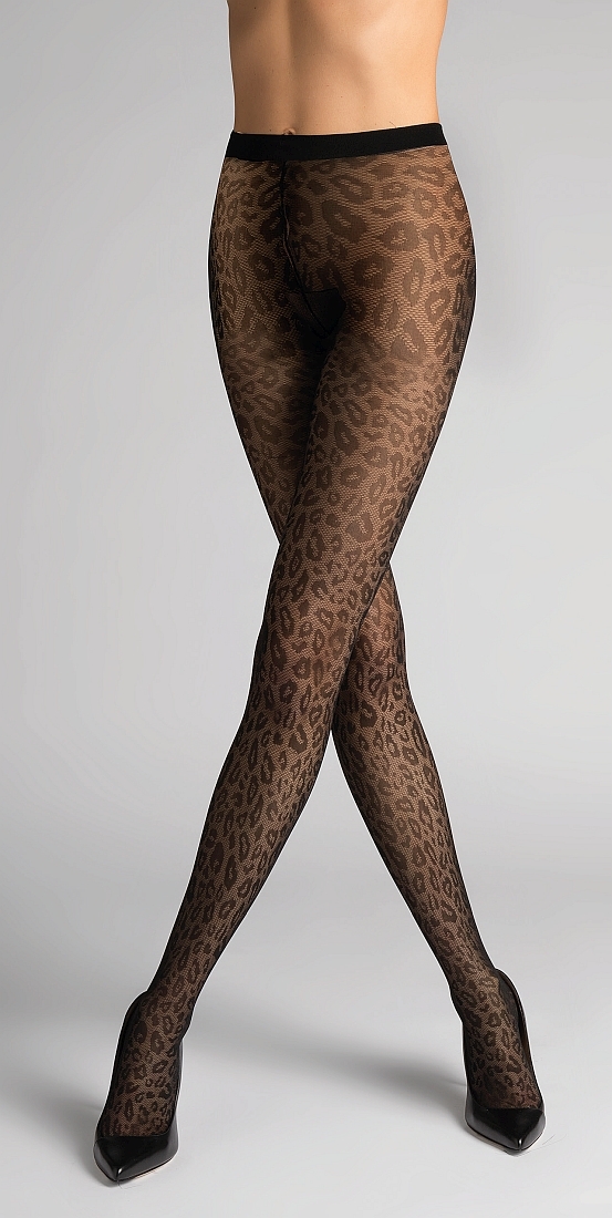 POMPEA MAJA - ΚΑΛΣΟΝ ΕΛΑΣΤΙΚΟ, 40 DEN., ΜΕ ΣΧΕΔΙΟ ΛΕΟΠΑΡ