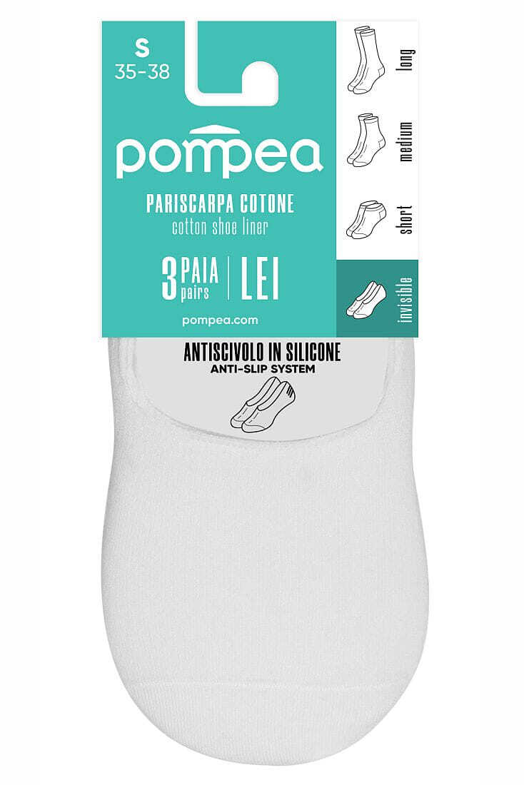 PARISCARPA LEI X3 ΣΟΥΜΠΑ SNEAKER ΒΑΜΒΑΚΕΡΟ, ΑΘΛΗΤΙΚΟ, ΜΕ ΣΙΛΙΚΟΝΗ (3ΖΕΥΓΗ)