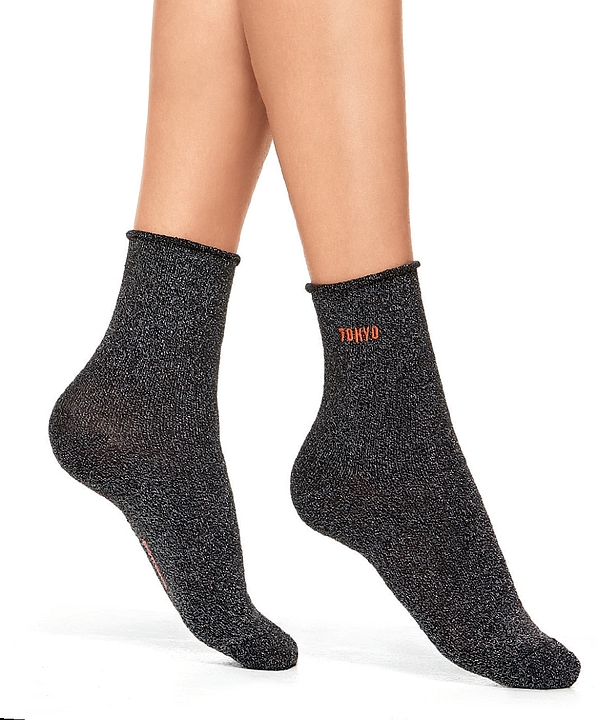 POMPEA AGNESE- FASHION SOCKS ROLL TOP CUFF