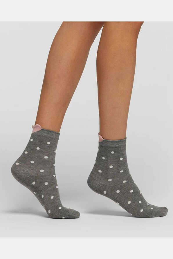 CZ HIMALAYA COTTON SOCKS WITH SMALL POLKA DOTS DECORATION.
