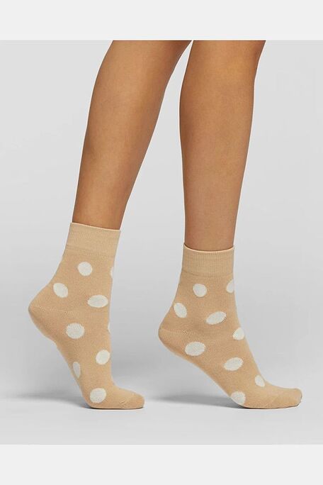 CZ PATAGONIA COTTON SOCKS WITH BIG POLKA DOTS DECORATION.