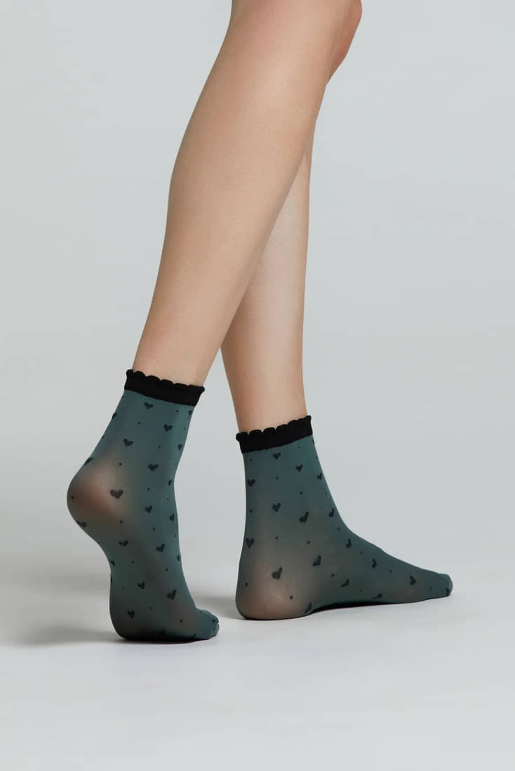 CZ ALTHEA ΓΥΝΑΙΚΕΙΟ ΕΛΑΣΤΙΚΟ ΣΟΣΟΝΙ ΜΕ ΣΧΕΔΙΟ ΜΙΚΡΑ ΠΟΥΑ ΚΑΙ ΚΑΡΔΙΕΣ ΚΑΙ ΜΠΙΜΠΙΛΑ ΣΤΟ ΤΕΛΕΙΩΜΑ