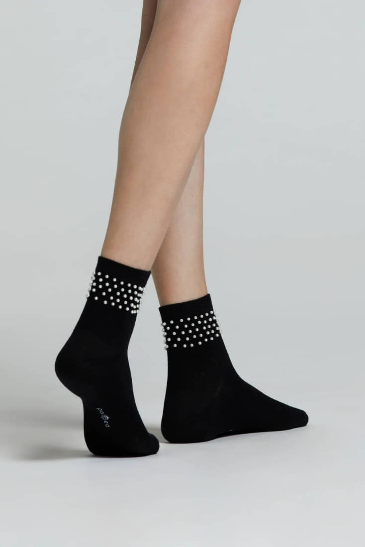 CZ CAMELIA ΓΥΝΑΙΚΕΙΟ ΒΑΜΒΑΚΕΡΟ ΣΟΣΟΝΙ ΜΕ ΣΧΕΔΟ ΠΕΝΤΕ ΟΡΙΖΟΝΤΙΕΣ ΣΕΙΡΕΣ ΠΕΡΛΙΤΣΕΣ ΣΤΟ ΤΕΛΕΙΩΜΑ