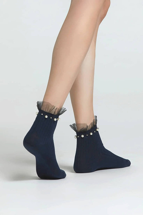 CZ ORCHIDEA ΓΥΝΑΙΚΕΙΟ ΒΑΜΒΑΚΕΡΟ ΣΟΣΟΝΙ ΡΙΜΠ ΜΕ ΠΕΡΛΕΣ ΣΤΟ ΠΑΝΩ ΜΕΡΟΣ ΚΑΙ ΤΟΥΛΙ ΣΤΟ ΤΕΛΕΙΩΜΑ