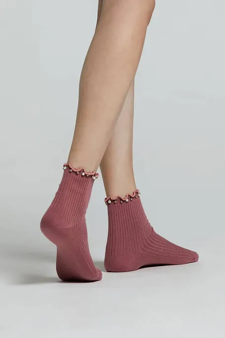 CZ MAGNOLIA ΓΥΝΑΙΚΕΙΟ ΒΑΜΒΑΚΕΡΟ ΣΟΣΟΝΙ ΡΙΜΠ ΜΕ ΣΧΕΔΙΟ ΠΕΡΛΕΣ ΣΤΟ ΠΑΝΩ ΜΕΡΟΣ ΚΑΙ ΕΛΕΥΘΕΡΟ ΤΕΛΕΙΩΜΑ