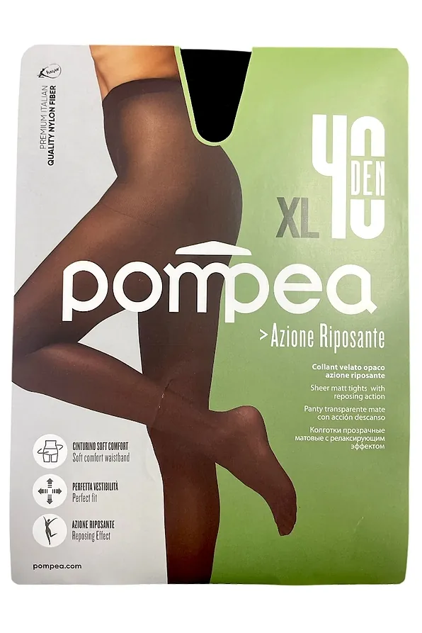 ΓΥΝΑΙΚΕΙΟ ΕΛΑΣΤΙΚΟ ΔΙΑΦΑΝΟ ΜΑΤ ΚΑΛΣΟΝ 40DEN PLUS SIZE ΓΙΑ ΞΕΚΟΥΡΑΣΤΑ ΠΟΔΙΑ-CL 40 RIPOSANTE XL