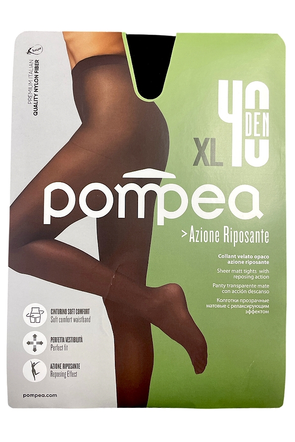 ΓΥΝΑΙΚΕΙΟ ΕΛΑΣΤΙΚΟ ΔΙΑΦΑΝΟ ΜΑΤ ΚΑΛΣΟΝ 40DEN PLUS SIZE ΓΙΑ ΞΕΚΟΥΡΑΣΤΑ ΠΟΔΙΑ-CL 40 RIPOSANTE XL