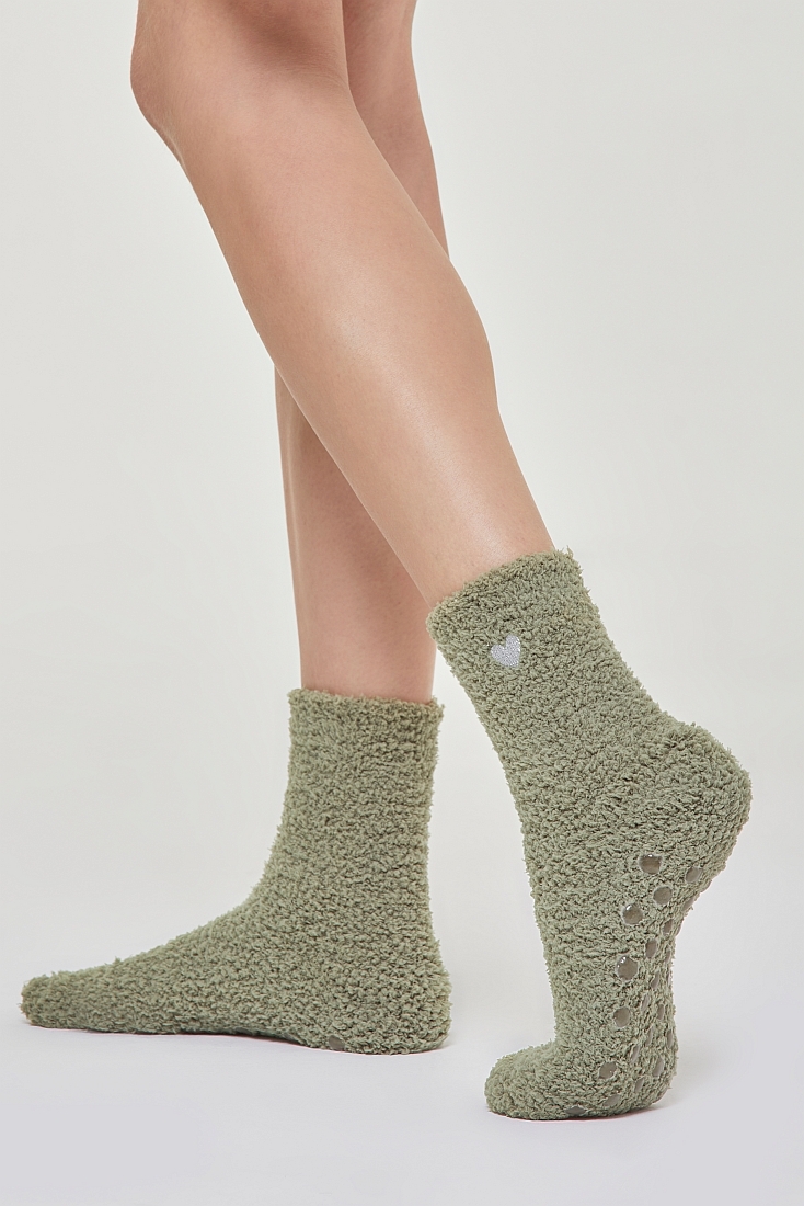 ΓΥΝΑΙΚΕΙΑ ΚΑΛΤΣΑ ΥΠΝΟΥ ΜΕ ABS ΚΑΙ ΠΛΑΙΝΟ ΚΕΝΤΗΜΑ LUREX ΚΑΡΔΙΑ ΣΑΝ ΠΡΟΒΑΤΑΚΙ - ABS CIRCE