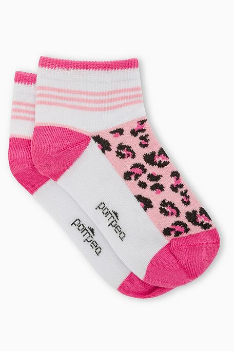 GILR COTTON SOCKS WITH STRIPES AND ANIMAL PRINT PATTERN - CZ BIMBA LARA
