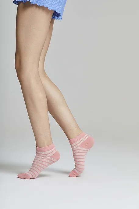 ΓΥΝΑΙΚΕΙΑ ΛΕΠΤΗ ΒΑΜΒΑΚΕΡΗ ΚΑΛΤΣΑ ΜΟΝΟΧΡΩΜΗ ΜΕ ΡΙΓΕ ΣΧΕΔΙΟ - MCZ SUSY