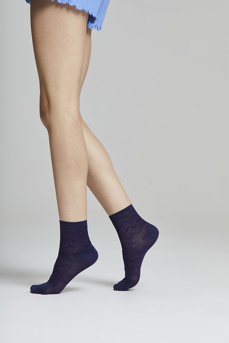 ΓΥΝΑΙΚΕΙΑ ΛΕΠΤΗ ΒΑΜΒΑΚΕΡΗ ΚΑΛΤΣΑ ΜΕΡΣΕΡΙΖΕ ΜΕ ΖΙΚ-ΖΑΚ ΣΧΕΔΙΟ - CZ NINA