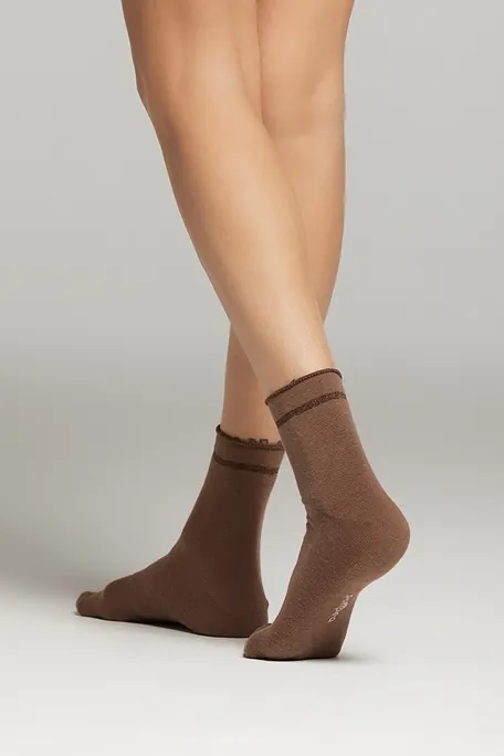 ΓΥΝΑΙΚΕΙΑ ΡΙΜΠ ΒΑΜΒΑΚΕΡΗ ΗΜΙΚΟΝΤΗ ΚΑΛΤΣΑ ΜΕ ΕΛΕΥΘΕΡΟ ΤΕΛΕΙΩΜΑ ΚΑΙ LUREX ΡΙΓΑ-CZ LARA