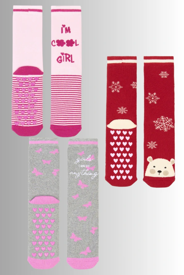 ΚΟΡΙΤΣΙΣΤΙΚΗ ΦΡΟΤΕ ΒΑΜΒΑΚΕΡΗ ΚΑΛΤΣΟΠΑΝΤΟΦΛΑ ΑΝΤΙΟΛΙΣΘΗΤΙΚΗ ΜΕ ABS & ΣΧΕΔΙΟ X-MAS Ή ΡΙΓΕ Ή ΠΕΤΑΛΟΥΔΕΣ-ABS F.KARA