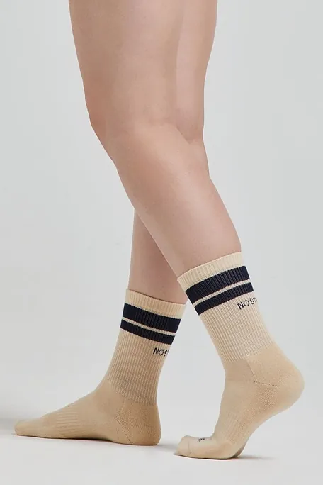 ΒΑΜΒΑΚΕΡΗ ΑΘΛΗΤΙΚΗ TENNIS ΚΑΛΤΣΑ "NO STRESS" ΜΕ ΕΠΙΠΕΔΗ ΡΑΦΗ ΜΥΤΗΣ & ΕΝΙΣΧΥΜΕΝΗ ΜΙΣΗ ΠΑΤΟΥΣΑ-TENNIS VINTAGE NO STRESS