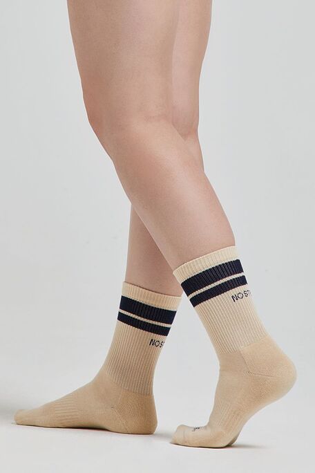 ΒΑΜΒΑΚΕΡΗ ΑΘΛΗΤΙΚΗ TENNIS ΚΑΛΤΣΑ "NO STRESS" ΜΕ ΕΠΙΠΕΔΗ ΡΑΦΗ ΜΥΤΗΣ & ΕΝΙΣΧΥΜΕΝΗ ΜΙΣΗ ΠΑΤΟΥΣΑ-TENNIS VINTAGE NO STRESS