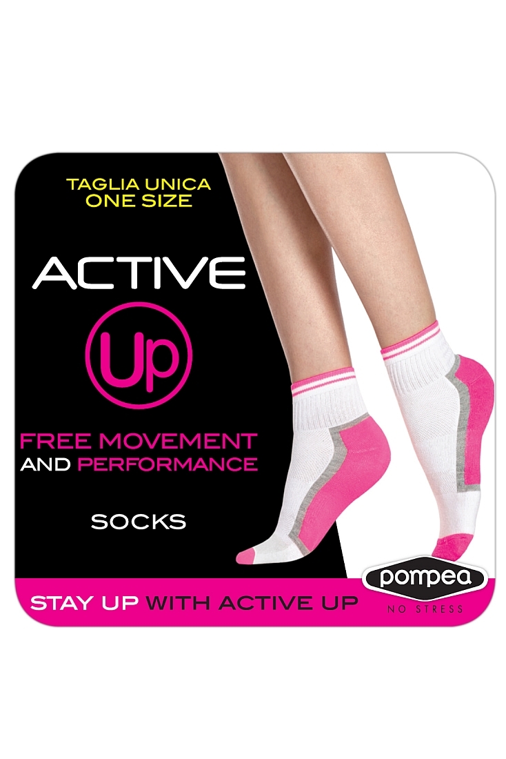 CZ ACTIVE UP GYM WOMAN SPORT COTTON ANKLE SOCKS REINFORCED FOOT TOES AND HEEL
