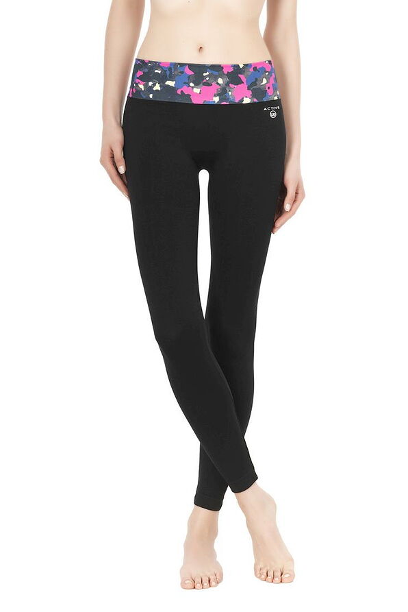 LEGGINGS IN SOFT STRETCH FABRIC & SOFT MODELLING WAISTBAND