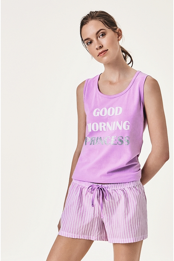 POMEA GRADO - JERSEY TOP & SHORT WOVEN PANTS