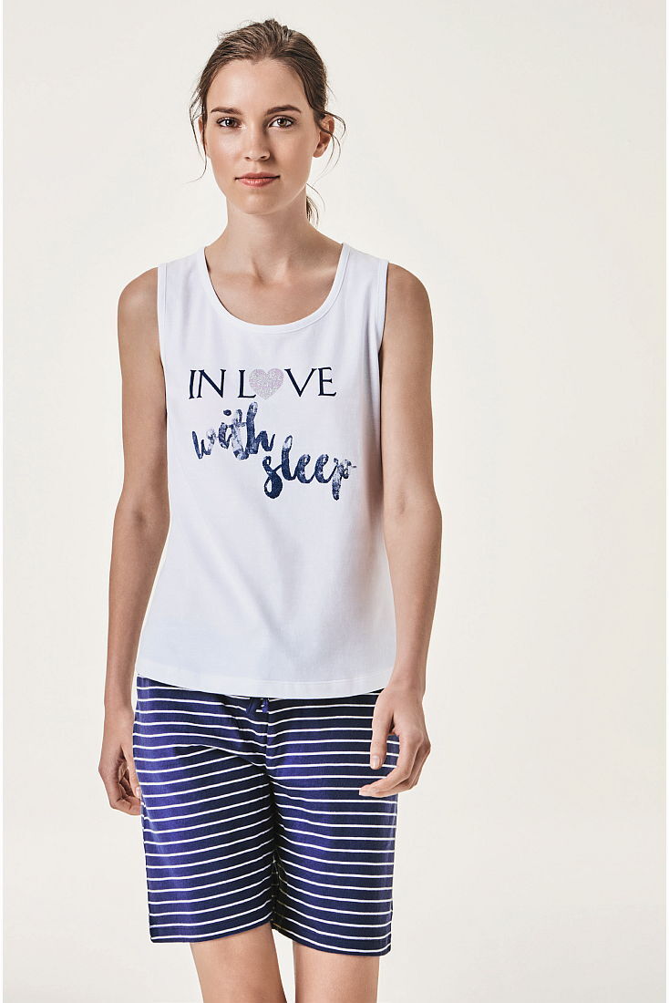 POMPEA GABICCE - ΓΥΝΑΙΚΕΙΑ ΒΑΜΒΑΚΕΡΗ ΠΥΤΖΑΜΑ ΜΕ ΦΑΡΔΥΑ ΡΑΝΤΑ ΚΑΙ ΒΕΡΜΟΥΔΑ