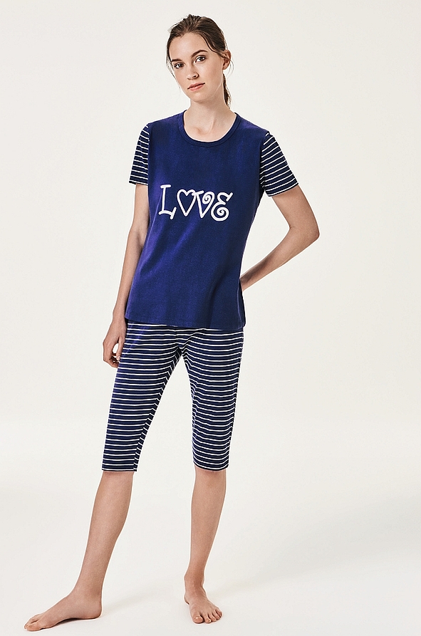 POPMEA FANO - T-SHIRT & CAPRI PANTS IN COTTON JERSEY