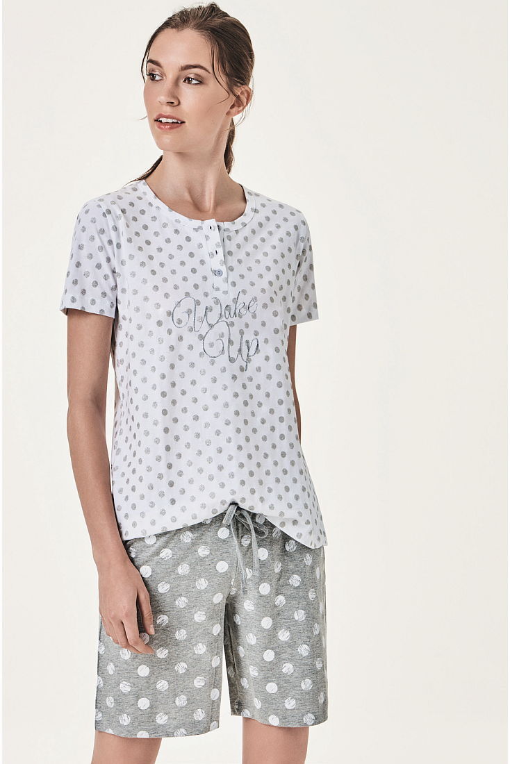 POMPEA FRAMURA - ΓΥΝΑΙΚΕΙΑ ΒΑΜΒΑΚΕΡΗ ΠΥΤΖΑΜΑ ΜΕ ΜΑΝΙΚΙ ΚΑΙ ΒΕΡΜΟΥΔΑ