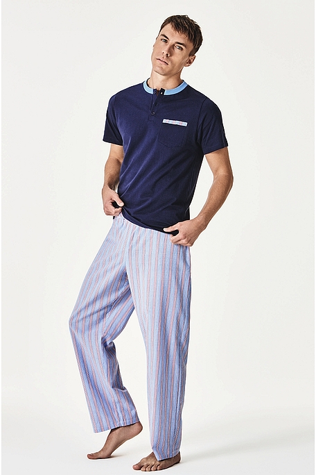 PJ SOVERATO - COTTON JERSEY T-SHIRT & LONG WOVEN TROUSERS