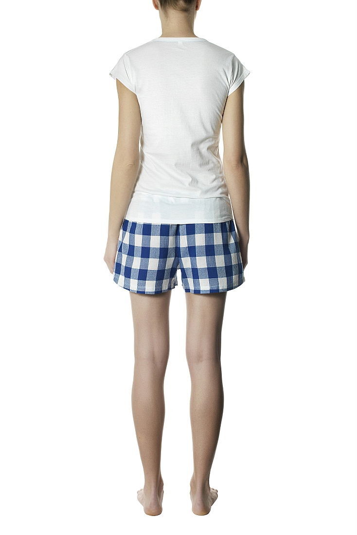 POMPEA ADELE - ΓΥΝΑΙΚΕΙΑ ΒΑΜΒΑΚΕΡΗ ΠΥΤΖΑΜΑ ΜΕ ΜΑΝΙΚΙ ΚΑΙ ΣΟΡΤΣ