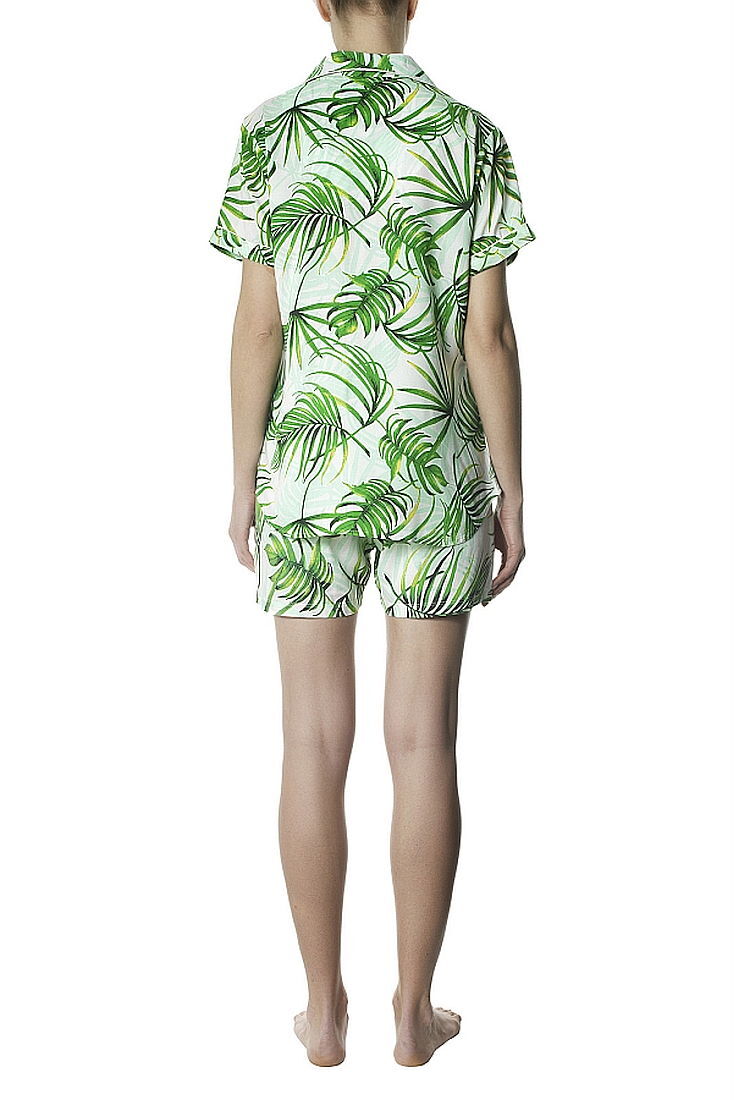 POMPEA AMAZZONIA - ΓΥΝΑΙΚΕΙΑ ΒΑΜΒΑΚΕΡΗ ΠΥΖΑΜΑ ΜΕ ΜΑΝΙΚΙ ΚΑΙ ΣΟΡΤΣ