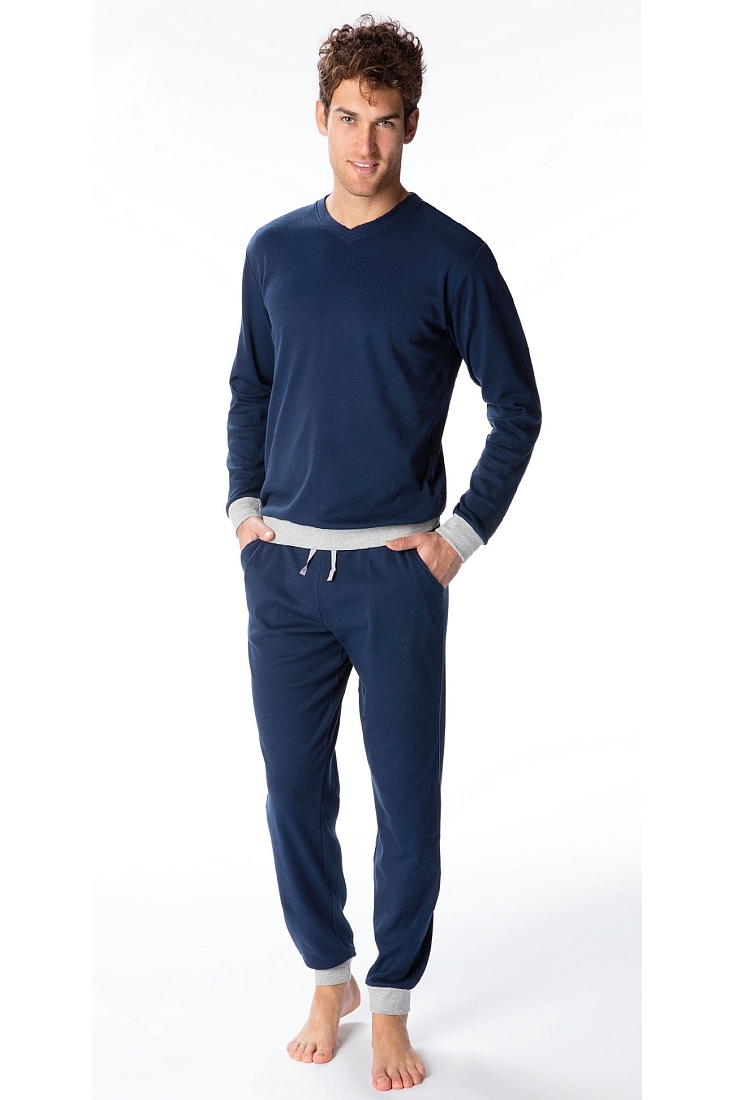 JULIEN ΑΝΔΡΙΚΗ ΒΑΜΒΑΚΕΡΗ ΠΥΤΖΑΜΑ ΜΕ ΜΑΚΡΥ ΜΑΝΙΚΙ ΚΑΙ ΧΡΩΜΑΤΙΣΤΟ ΛΑΣΤΙΧΟ