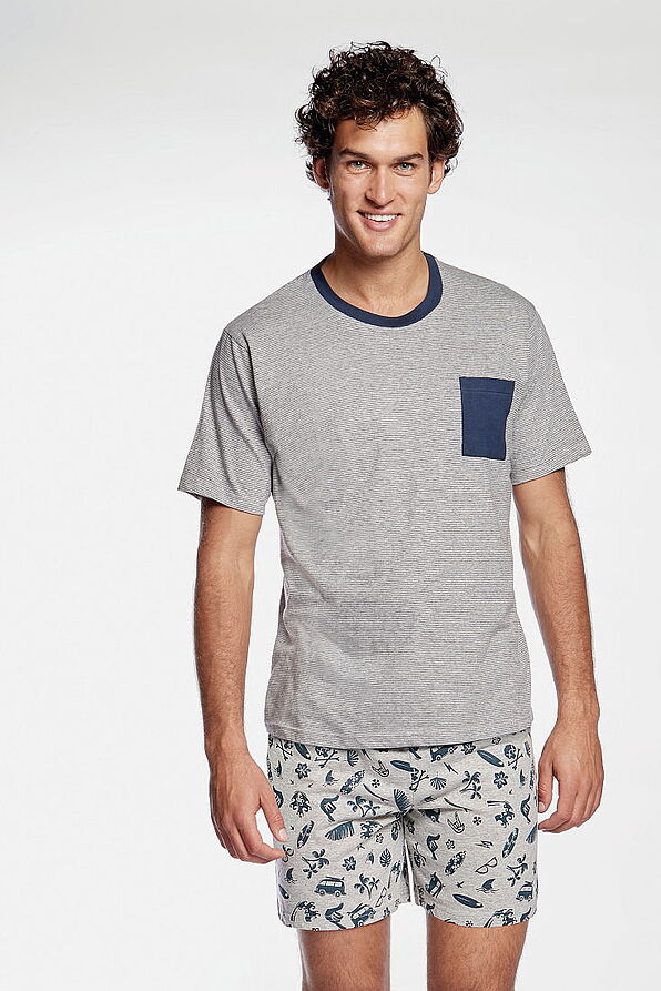 POMPEA MERICO - MEN COTTON SHORT PYJAMAS